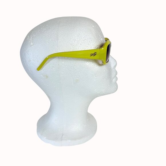 Y2K Oversized Retro Sunglasses Lime Green Brown Gradient Womens 2000s Statement main image 10